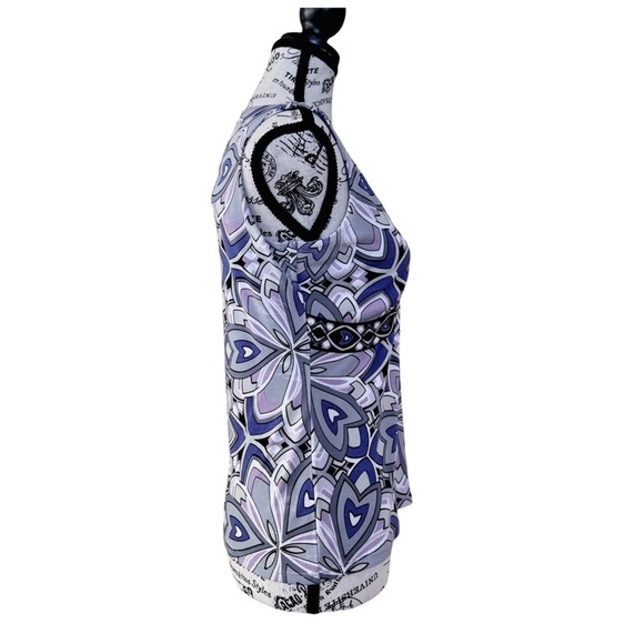 Tahari ASL Women’s Fitted Sleeveless Tank Top. Purple, Blue. 6 - Picture 3 of 11